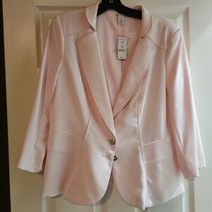 NEW WHBM Light Pink Blazer
